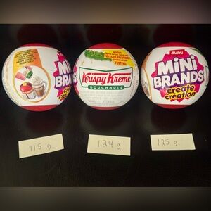 Krispy Kreme Christmas zuru mini brands create capsule blind box balls doughnut